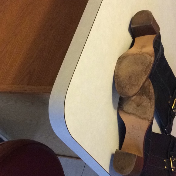 Chloe black leather boots - Picture 3 of 4